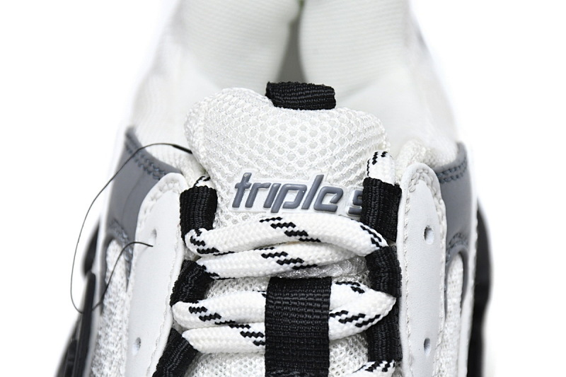 【CA0LJ】大白灰 巴黎世家8层组合TPU复古鞋 536737 W09O1 9089 Balenciaga Triple S White Grey