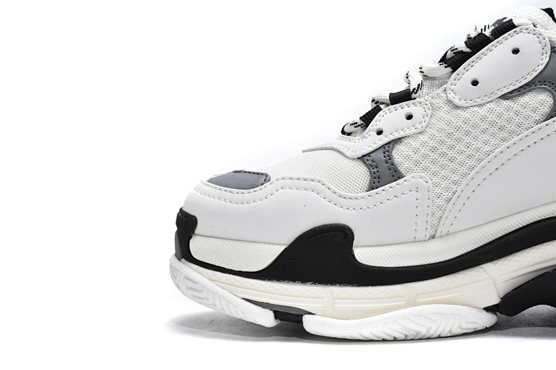 【CA0LJ】大白灰 巴黎世家8层组合TPU复古鞋 536737 W09O1 9089 Balenciaga Triple S White Grey
