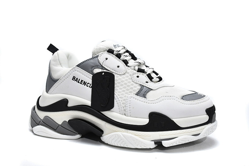 【CA0LJ】大白灰 巴黎世家8层组合TPU复古鞋 536737 W09O1 9089 Balenciaga Triple S White Grey