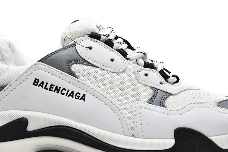 【CA0LJ】大白灰 巴黎世家8层组合TPU复古鞋 536737 W09O1 9089 Balenciaga Triple S White Grey