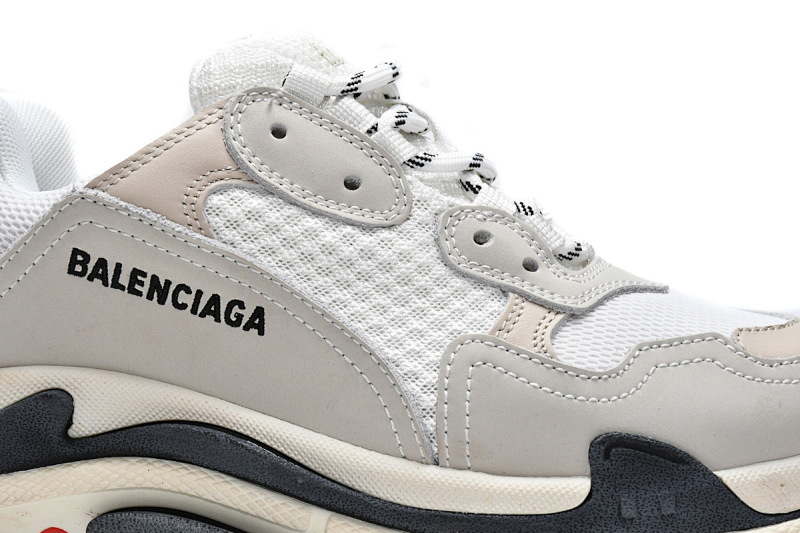 【CA0LJ】白红 巴黎世家8层组合TPU复古鞋 524037 W09E1 9000 Balenciaga Triple S White Dark Grey Red