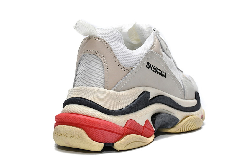 【CA0LJ】白红 巴黎世家8层组合TPU复古鞋 524037 W09E1 9000 Balenciaga Triple S White Dark Grey Red