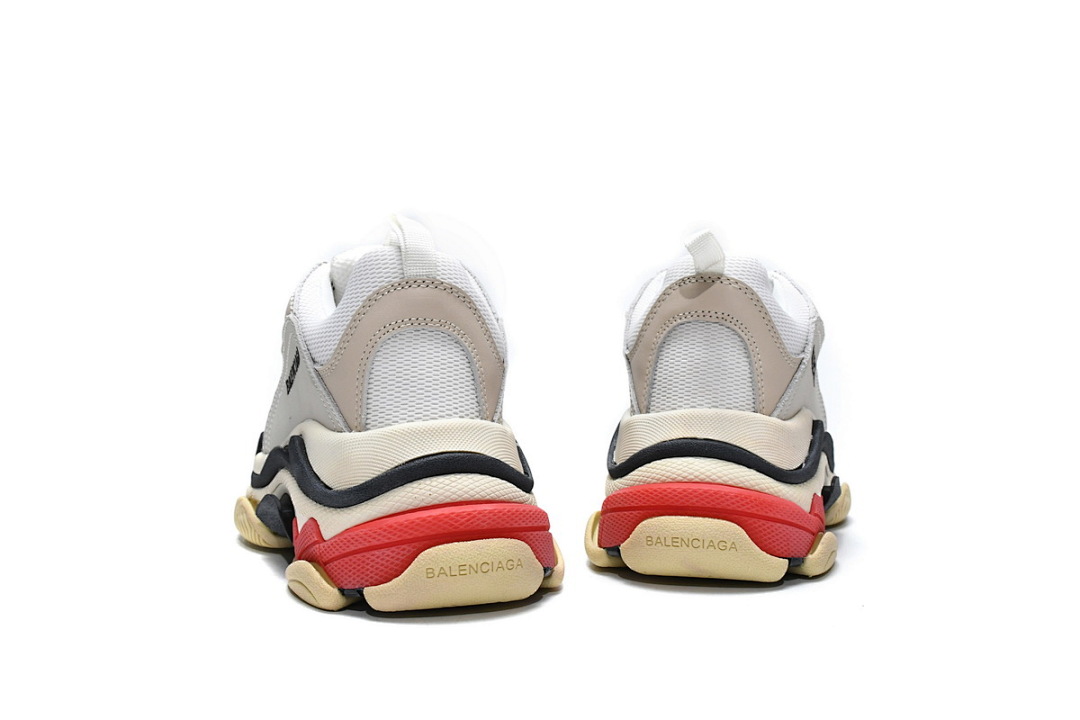 【CA0LJ】白红 巴黎世家8层组合TPU复古鞋 524037 W09E1 9000 Balenciaga Triple S White Dark Grey Red