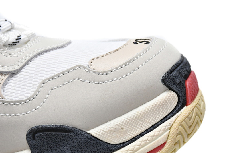 【CA0LJ】白红 巴黎世家8层组合TPU复古鞋 524037 W09E1 9000 Balenciaga Triple S White Dark Grey Red