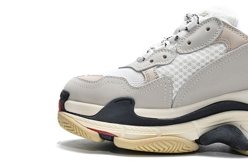 【CA0LJ】白红 巴黎世家8层组合TPU复古鞋 524037 W09E1 9000 Balenciaga Triple S White Dark Grey Red