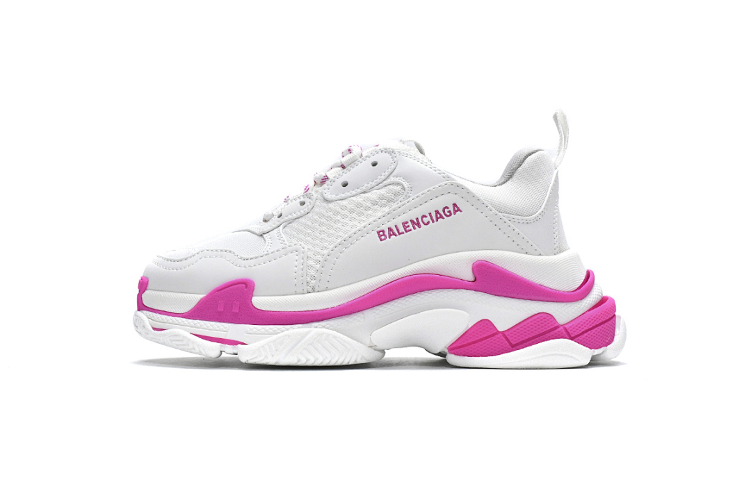 【CA0LJ】白桃红-60 巴黎世家8层组合TPU复古鞋 536737 W2CA3 3890 Balenciaga Triple S White Peach Red