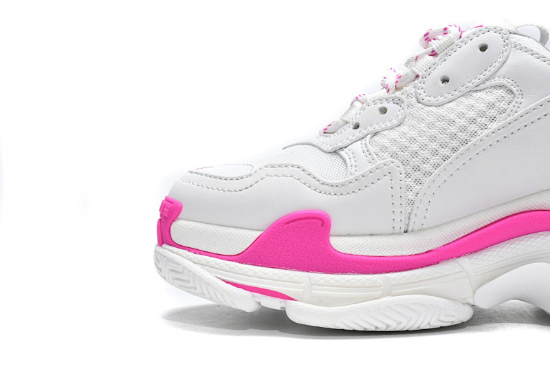 【CA0LJ】白桃红-60 巴黎世家8层组合TPU复古鞋 536737 W2CA3 3890 Balenciaga Triple S White Peach Red