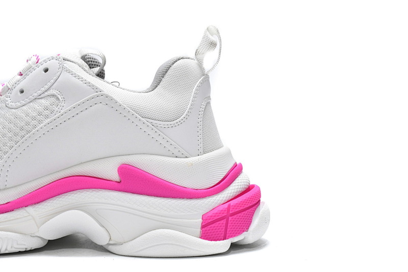 【CA0LJ】白桃红-60 巴黎世家8层组合TPU复古鞋 536737 W2CA3 3890 Balenciaga Triple S White Peach Red