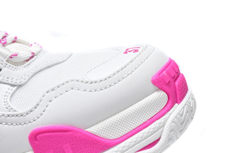 【CA0LJ】白桃红-60 巴黎世家8层组合TPU复古鞋 536737 W2CA3 3890 Balenciaga Triple S White Peach Red