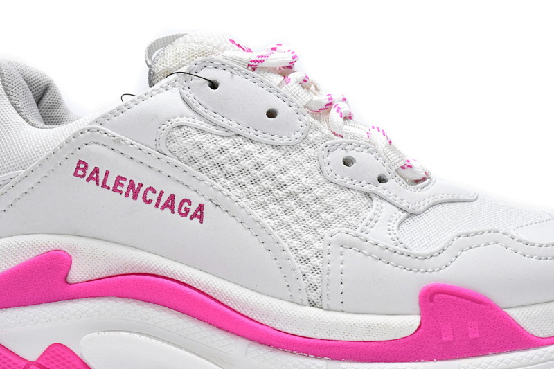 【CA0LJ】白桃红-60 巴黎世家8层组合TPU复古鞋 536737 W2CA3 3890 Balenciaga Triple S White Peach Red