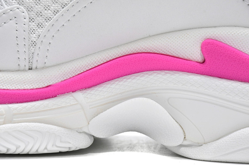 【CA0LJ】白桃红-60 巴黎世家8层组合TPU复古鞋 536737 W2CA3 3890 Balenciaga Triple S White Peach Red