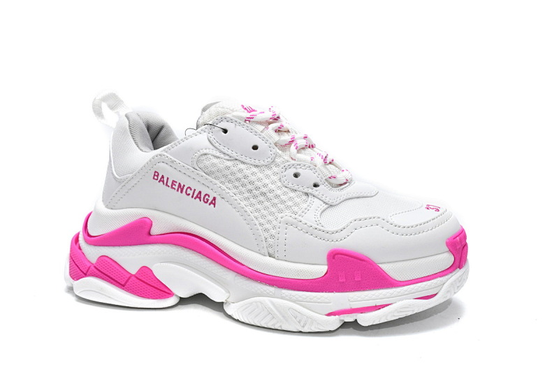 【CA0LJ】白桃红-60 巴黎世家8层组合TPU复古鞋 536737 W2CA3 3890 Balenciaga Triple S White Peach Red