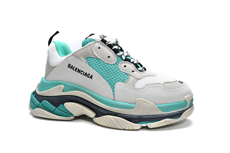 【CA0LJ】薄荷绿 巴黎世家8层组合TPU复古鞋 524039 W09E1 9878 Balenciaga Triple S Mint Green