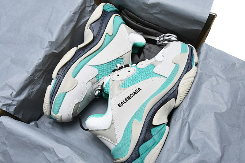 【CA0LJ】薄荷绿 巴黎世家8层组合TPU复古鞋 524039 W09E1 9878 Balenciaga Triple S Mint Green