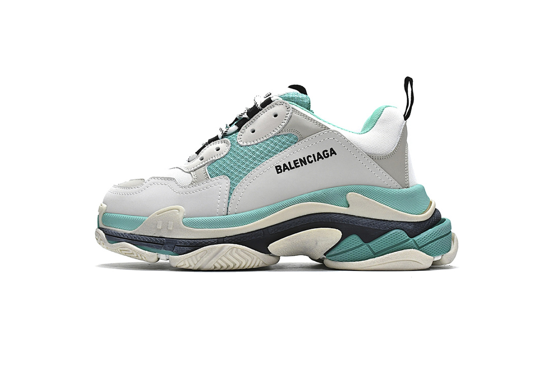 【CA0LJ】薄荷绿 巴黎世家8层组合TPU复古鞋 524039 W09E1 9878 Balenciaga Triple S Mint Green