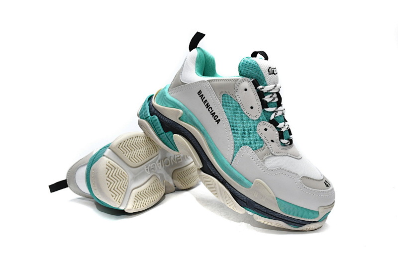 【CA0LJ】薄荷绿 巴黎世家8层组合TPU复古鞋 524039 W09E1 9878 Balenciaga Triple S Mint Green