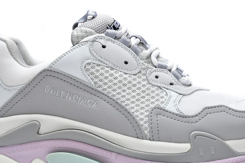 【CA0LJ】深灰水兰 巴黎世家8层组合TPU复古鞋 536737 W2FW 1977 Balenciaga Triple S Makaron