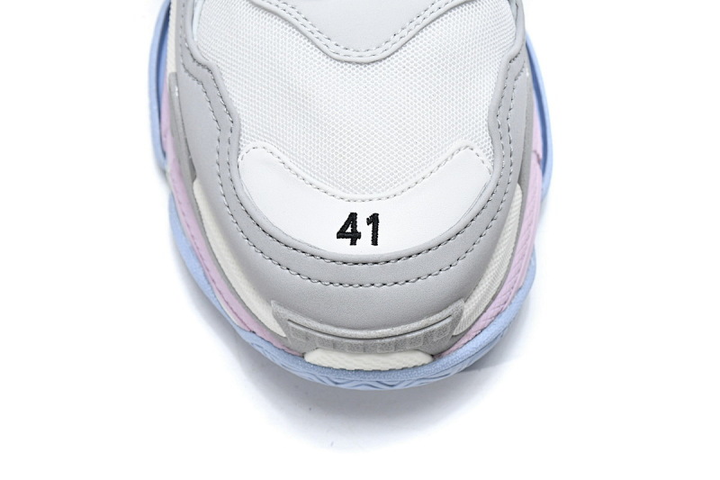 【CA0LJ】深灰水兰 巴黎世家8层组合TPU复古鞋 536737 W2FW 1977 Balenciaga Triple S Makaron