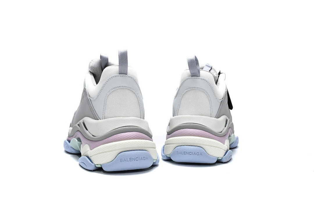 【CA0LJ】深灰水兰 巴黎世家8层组合TPU复古鞋 536737 W2FW 1977 Balenciaga Triple S Makaron