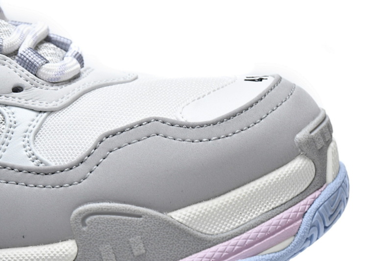 【CA0LJ】深灰水兰 巴黎世家8层组合TPU复古鞋 536737 W2FW 1977 Balenciaga Triple S Makaron