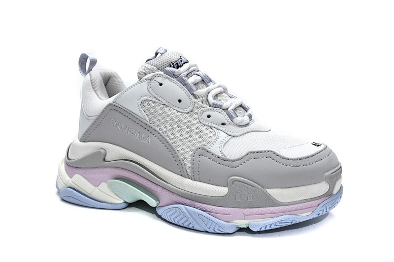 【CA0LJ】深灰水兰 巴黎世家8层组合TPU复古鞋 536737 W2FW 1977 Balenciaga Triple S Makaron