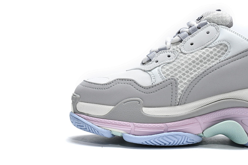 【CA0LJ】深灰水兰 巴黎世家8层组合TPU复古鞋 536737 W2FW 1977 Balenciaga Triple S Makaron