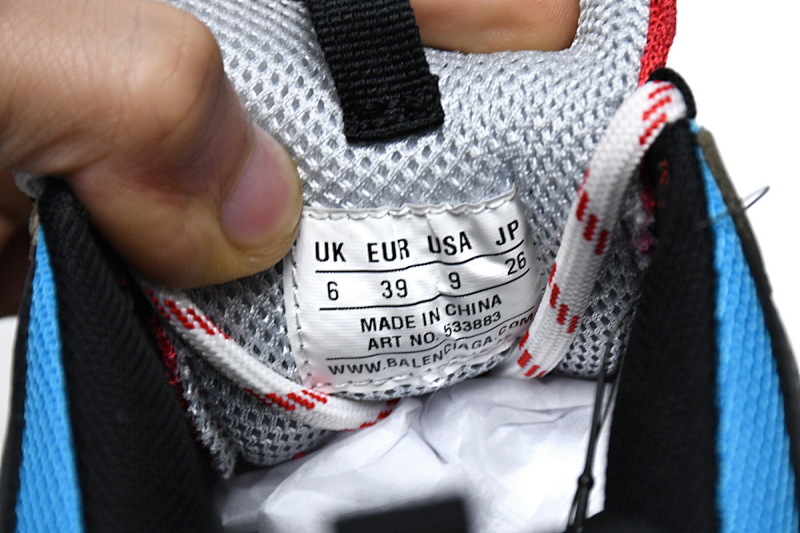 【CA0LJ】灰红 巴黎世家8层组合TPU复古鞋 533883 W09O2 4365 Balenciaga Triple S Blue Red