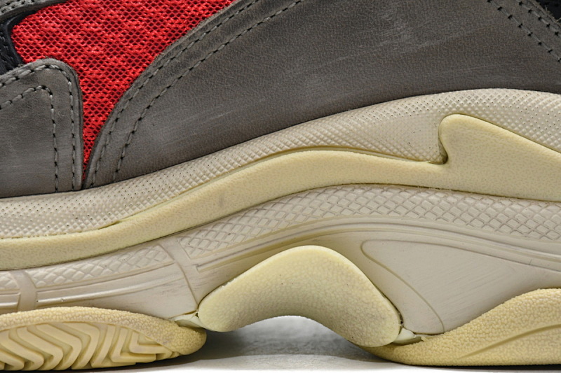 【CA0LJ】灰红 巴黎世家8层组合TPU复古鞋 533883 W09O2 4365 Balenciaga Triple S Blue Red