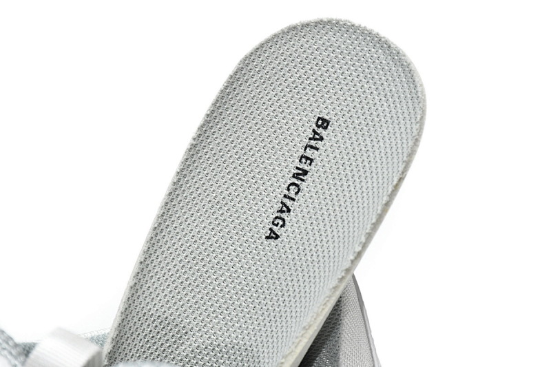 【CA0LJ】白银 巴黎世家8层组合TPU复古鞋 524039 W2FS4 1200 Balenciaga Triple S White Silver