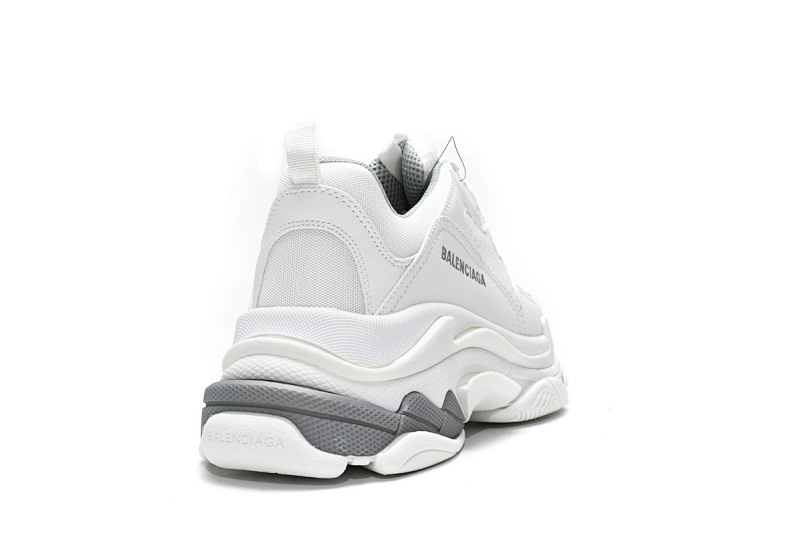 【CA0LJ】白银 巴黎世家8层组合TPU复古鞋 524039 W2FS4 1200 Balenciaga Triple S White Silver