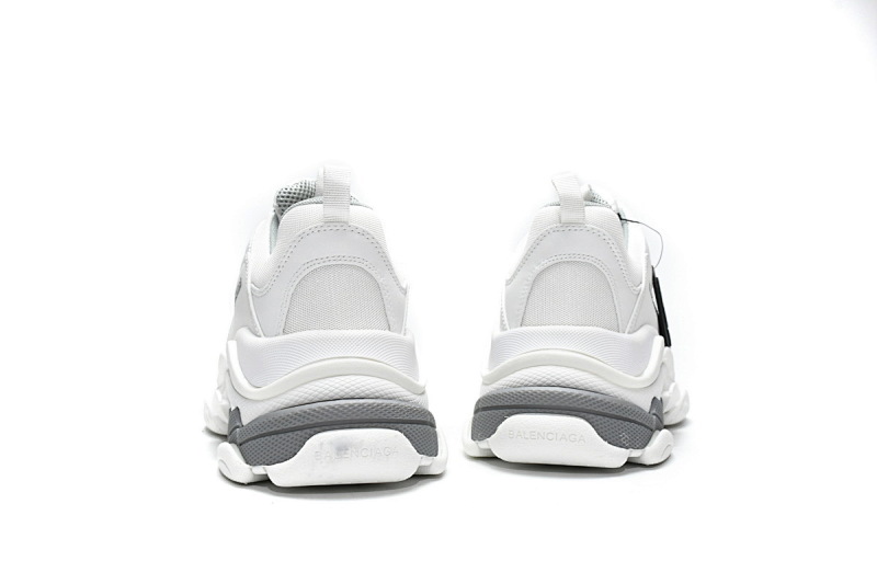 【CA0LJ】白银 巴黎世家8层组合TPU复古鞋 524039 W2FS4 1200 Balenciaga Triple S White Silver