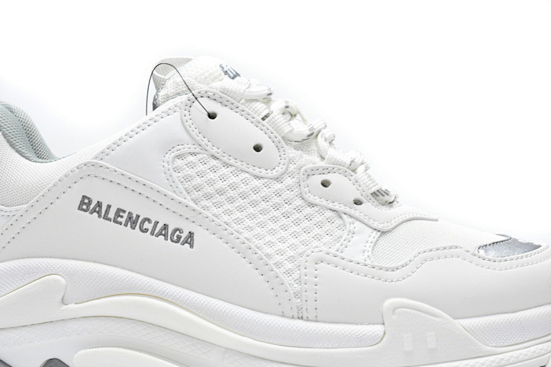 【CA0LJ】白银 巴黎世家8层组合TPU复古鞋 524039 W2FS4 1200 Balenciaga Triple S White Silver