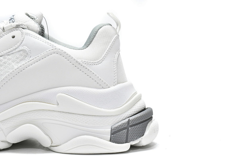 【CA0LJ】白银 巴黎世家8层组合TPU复古鞋 524039 W2FS4 1200 Balenciaga Triple S White Silver