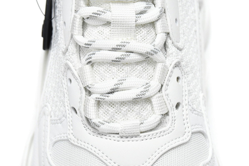 【CA0LJ】白银 巴黎世家8层组合TPU复古鞋 524039 W2FS4 1200 Balenciaga Triple S White Silver