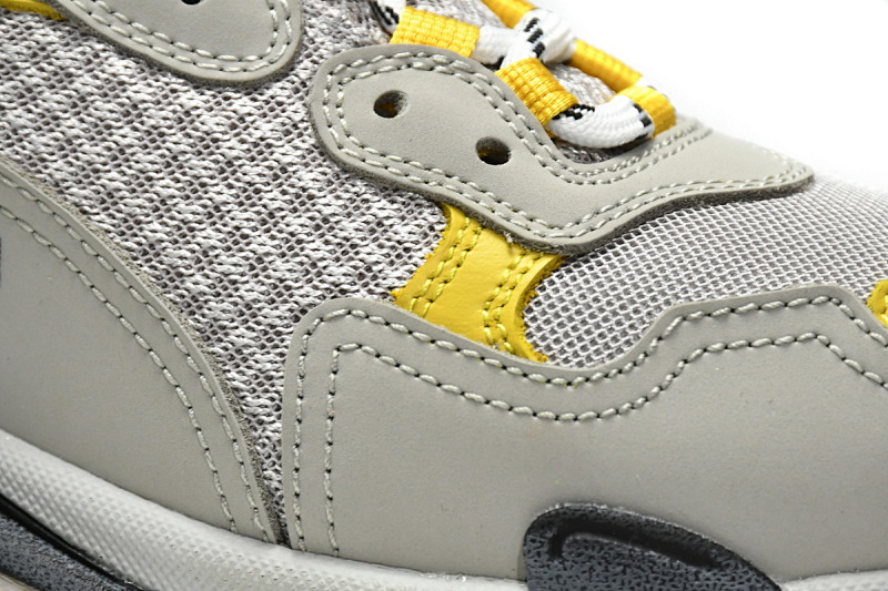【CA0LJ】浅灰黄 巴黎世家8层组合TPU复古鞋 524037 W0E1 9000 Balenciaga Triple S Grey Yellow
