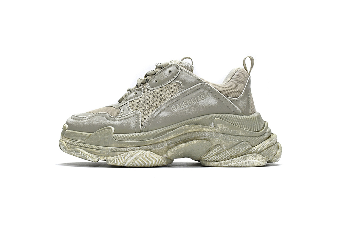 【CA0LJ】脏脏灰 巴黎世家8层组合TPU复古鞋 536737 W3CN3 9700 Balenciaga Triple S Beige