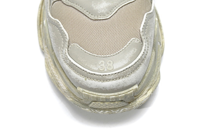 【CA0LJ】脏脏灰 巴黎世家8层组合TPU复古鞋 536737 W3CN3 9700 Balenciaga Triple S Beige