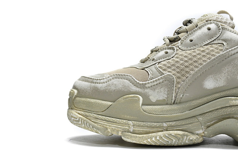 【CA0LJ】脏脏灰 巴黎世家8层组合TPU复古鞋 536737 W3CN3 9700 Balenciaga Triple S Beige