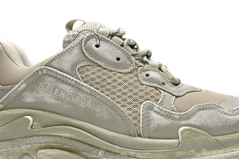 【CA0LJ】脏脏灰 巴黎世家8层组合TPU复古鞋 536737 W3CN3 9700 Balenciaga Triple S Beige