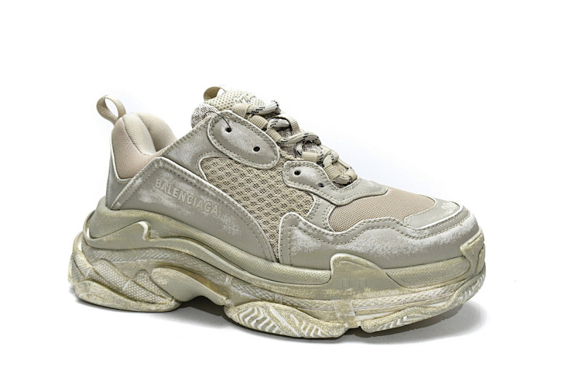 【CA0LJ】脏脏灰 巴黎世家8层组合TPU复古鞋 536737 W3CN3 9700 Balenciaga Triple S Beige