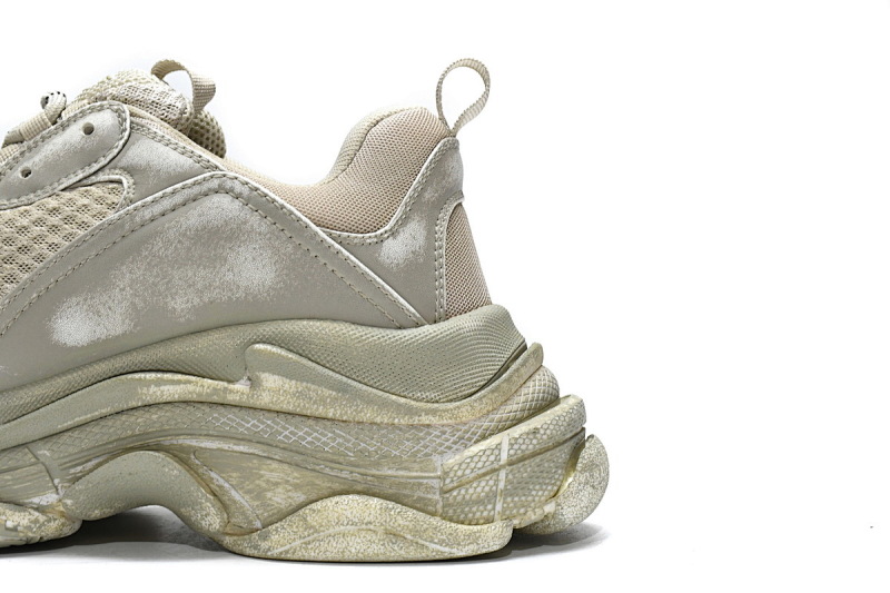 【CA0LJ】脏脏灰 巴黎世家8层组合TPU复古鞋 536737 W3CN3 9700 Balenciaga Triple S Beige