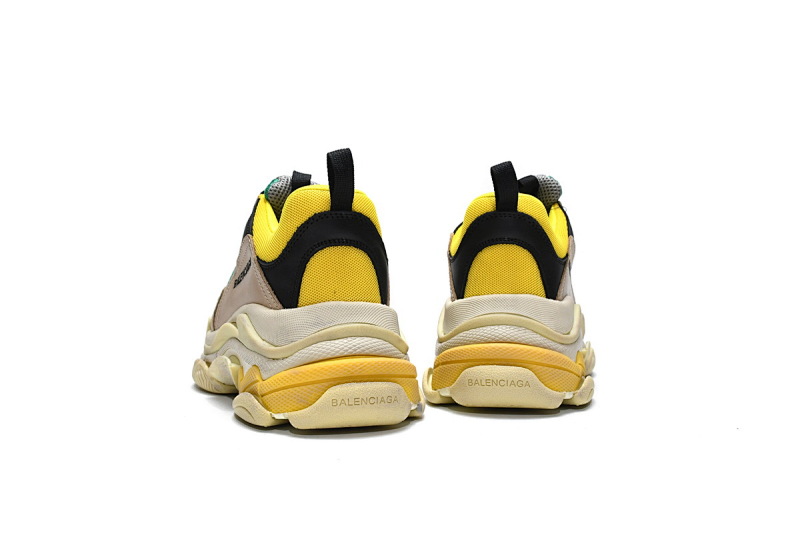 【CA0LJ】灰绿 巴黎世家8层组合TPU复古鞋 483513 W06E3 7070 Balenciaga Triple S Green Yellow