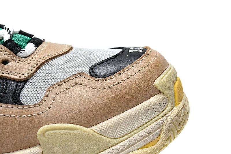 【CA0LJ】灰绿 巴黎世家8层组合TPU复古鞋 483513 W06E3 7070 Balenciaga Triple S Green Yellow