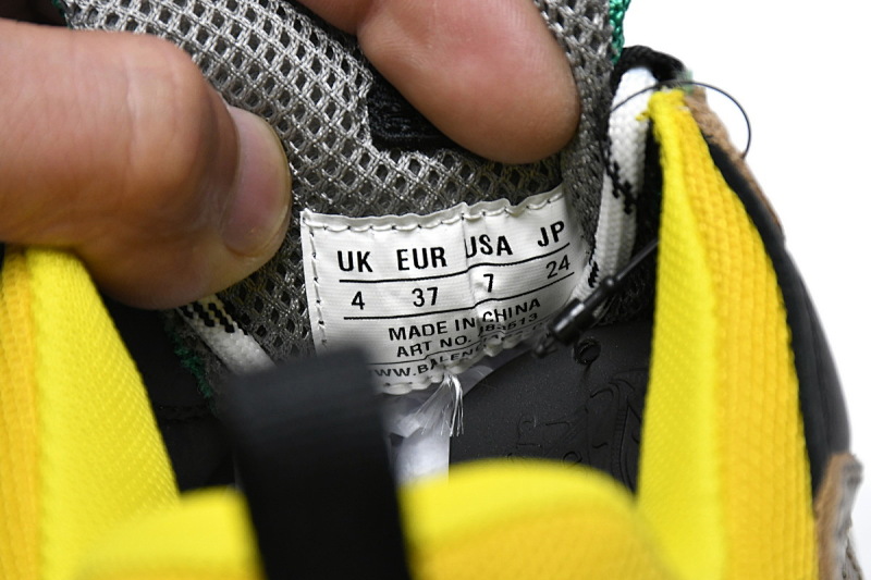 【CA0LJ】灰绿 巴黎世家8层组合TPU复古鞋 483513 W06E3 7070 Balenciaga Triple S Green Yellow