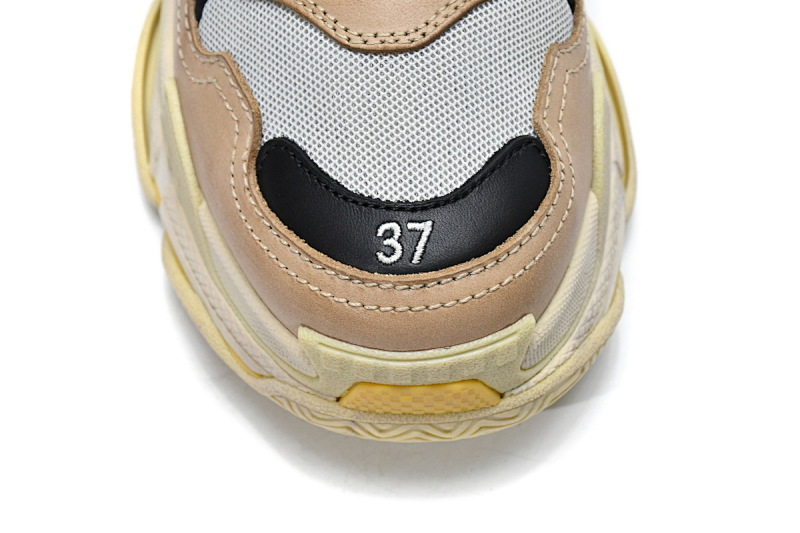 【CA0LJ】灰绿 巴黎世家8层组合TPU复古鞋 483513 W06E3 7070 Balenciaga Triple S Green Yellow