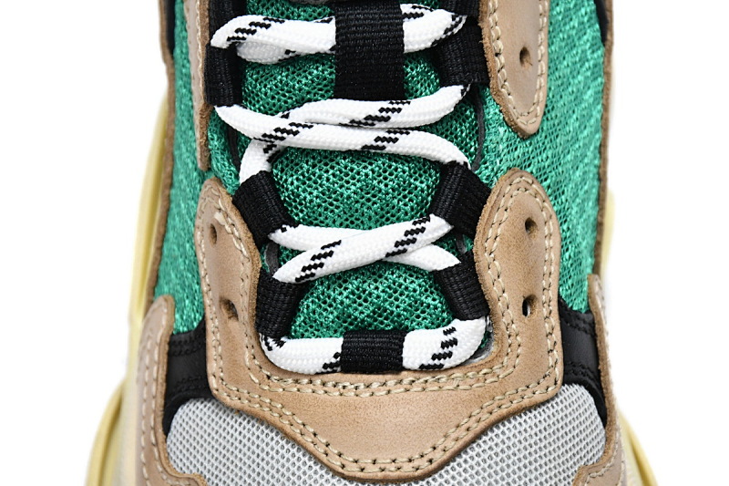 【CA0LJ】灰绿 巴黎世家8层组合TPU复古鞋 483513 W06E3 7070 Balenciaga Triple S Green Yellow