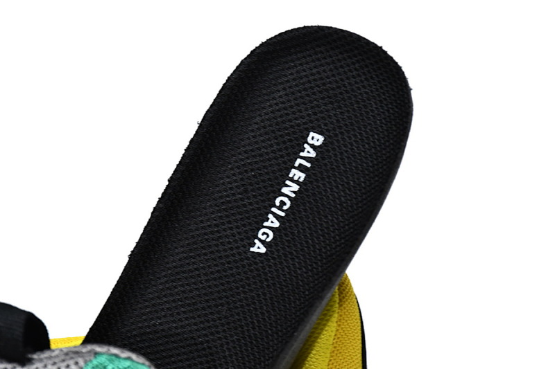 【CA0LJ】灰绿 巴黎世家8层组合TPU复古鞋 483513 W06E3 7070 Balenciaga Triple S Green Yellow