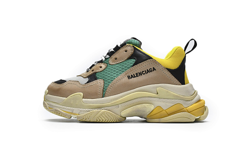 yupoo_376779_eb802314.jpg 【CA0LJ】灰绿 巴黎世家8层组合TPU复古鞋 483513 W06E3 7070 Balenciaga Triple S Green Yellow