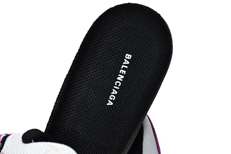 【CA0LJ】黑桃红 巴黎世家8层组合TPU复古鞋 524039 W09O6 5671 Balenciaga Triple S Black Pink