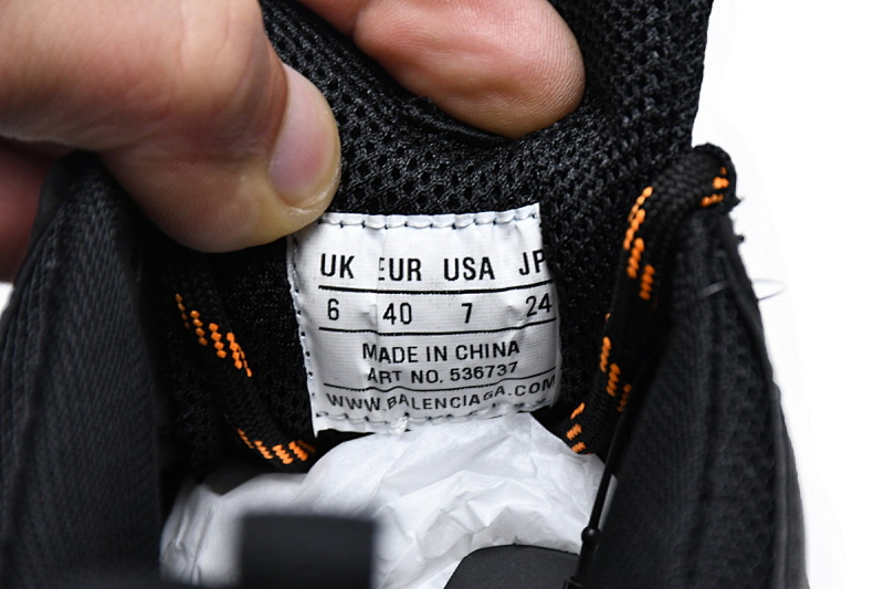 【CA0LJ】黑桔 巴黎世家8层组合TPU复古鞋 536737 W2FA1 9188 Balenciaga Triple S Black Orange